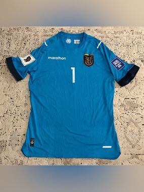 Marathon Authentic WC Qualifiers 2026 Ecuador Hernan Galindez Jersey Men’s Sz XL